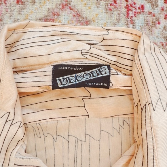 Decore, Woman’s 1980s Satin Disco Blouse - Picture 3 of 3